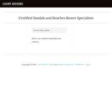 Tablet Screenshot of luxuryadvisors.com